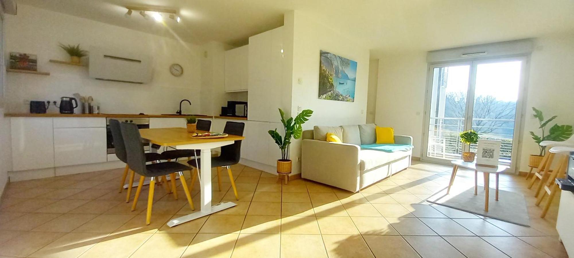 T2 De 56M2 - Geneve A 5 Min- Parking Prive Gratuit Apartment Сен-Жулиен-ан-Женевуа Екстериор снимка